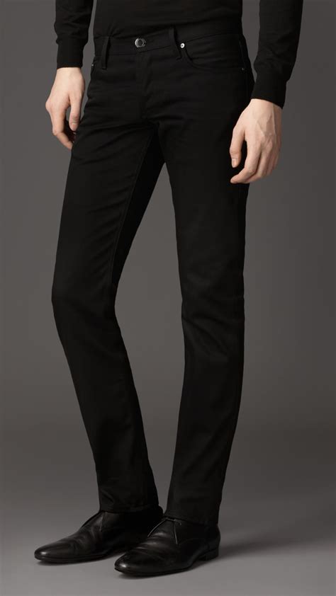 burberry slim fit black|Men's Burberry Slim Fit Jeans .